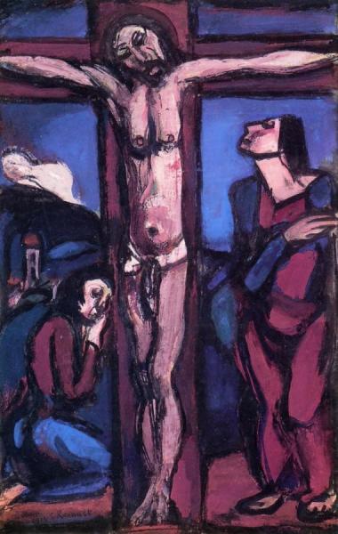 Christ On The Cross by Georges Rouault
