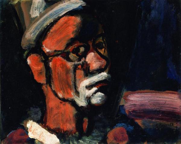 Georges Rouault Clown With Glasses