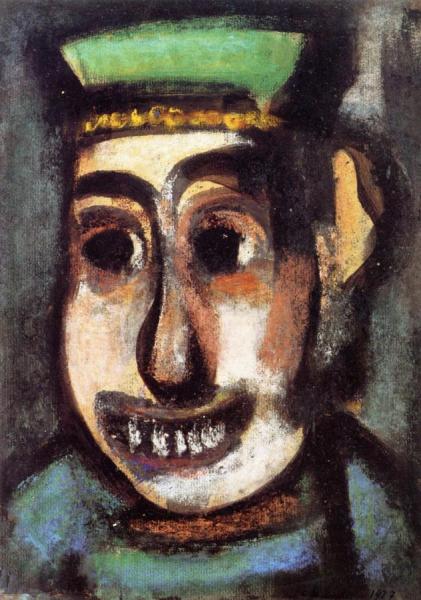 Harlequin Mask by Georges Rouault