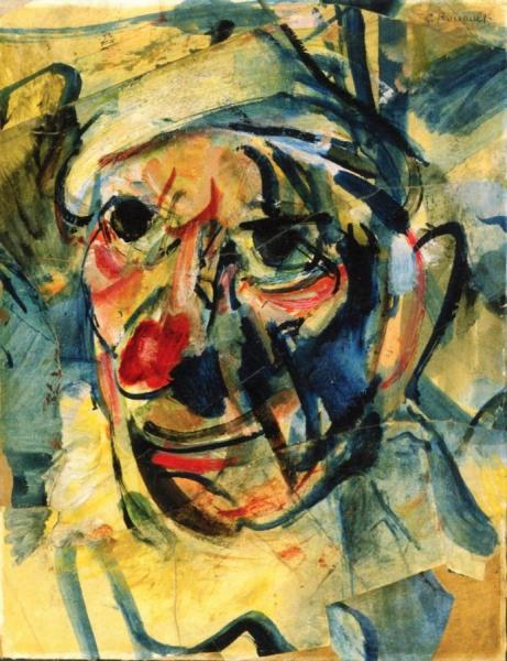 Head Of A Clown by Georges Rouault