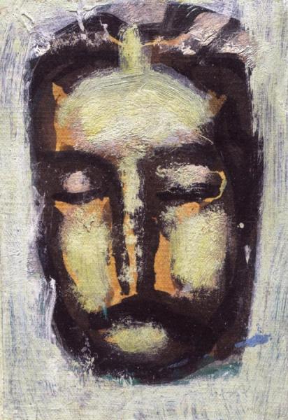 Holy Face (green Harmony) by Georges Rouault Oil Painting Reproductions