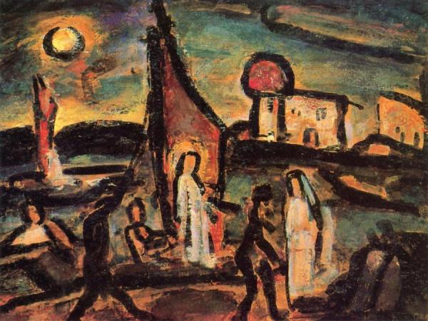 Jesus And The Doctors by Georges Rouault