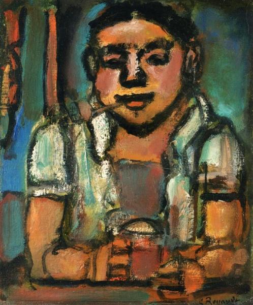 Man With A Pipe, Jean-pierre by Georges Rouault