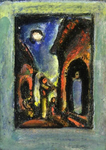 Meeting At The Golden Door by Georges Rouault