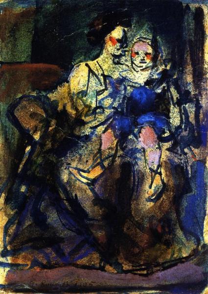 Mother And Child by Georges Rouault Oil Painting Reproductions