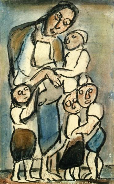 Mother And Children by Georges Rouault