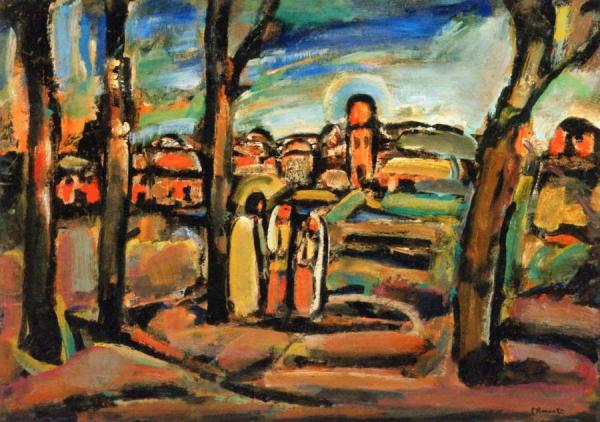 Old Faubourg by Georges Rouault