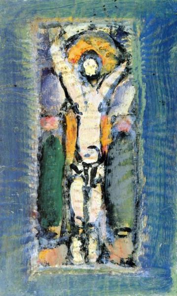 Passion - Christ à La Colonne by Georges Rouault