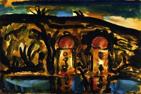 Paysage Africain. Pour Ubu by Georges Rouault
