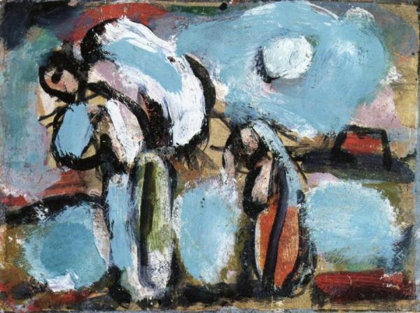 Paysanne à La Besace by Georges Rouault