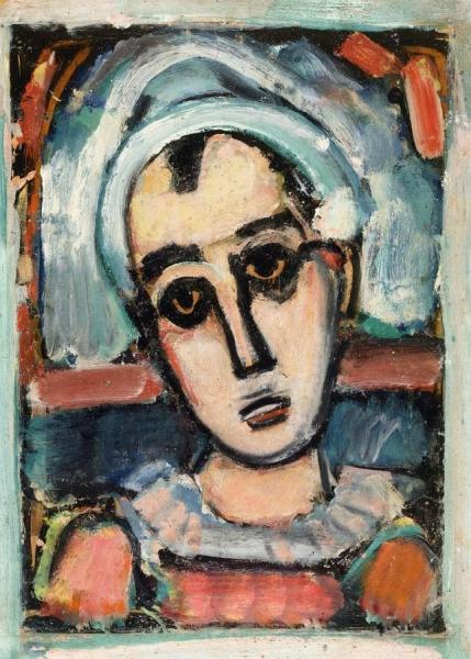 Pierrot by Georges Rouault Oil Painting Reproductions