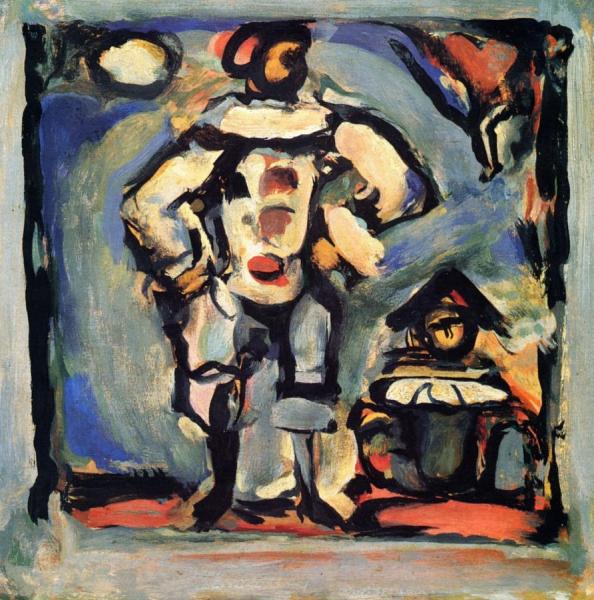 Pierrot And Polichinelle by Georges Rouault