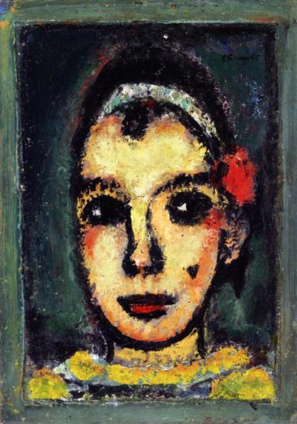 Pierrot's Head by Georges Rouault Oil Painting Reproductions