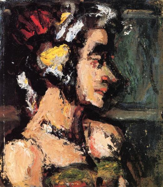 Profile Of A Woman by Georges Rouault