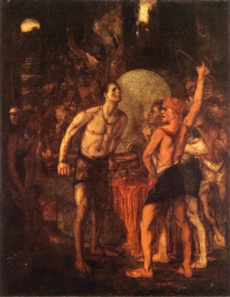 Samson Turning The Millstone by Georges Rouault