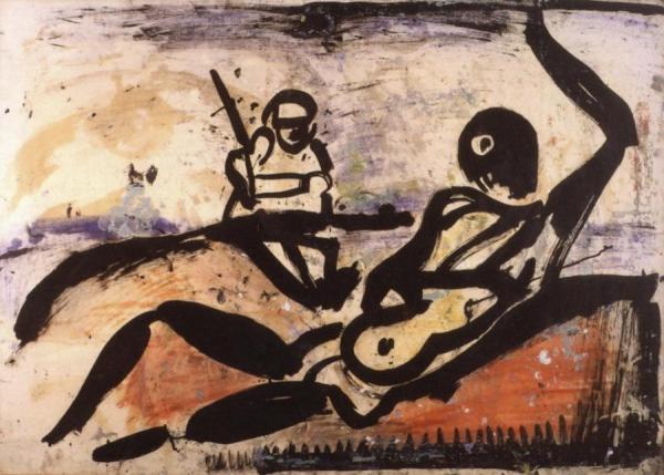 Study For Ubu Colonial by Georges Rouault