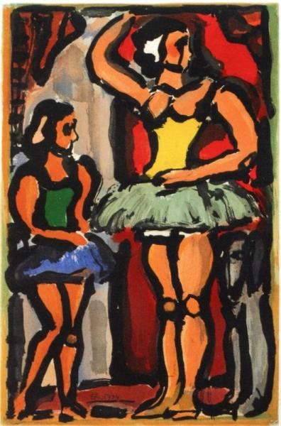 The Shooting Star Circus: Ballerinas by Georges Rouault