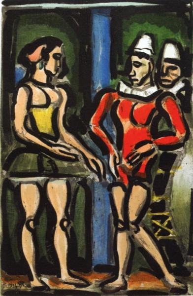 The Shooting Star Circus: Frontispiece-parade by Georges Rouault