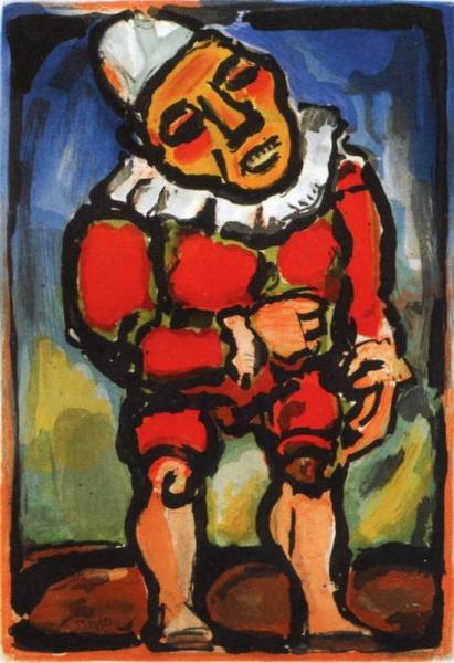 The Shooting Star Circus: The Little Dwarf by Georges Rouault Oil Painting Reproductions