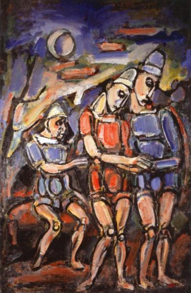 The Wounded Clown, Ii by Georges Rouault