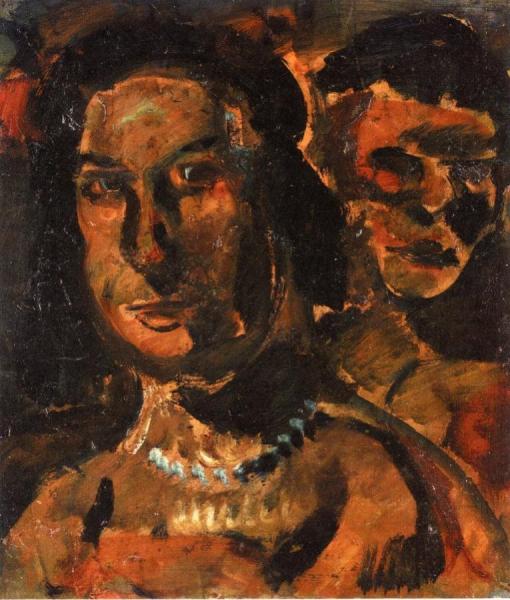 Two Women's Heads by Georges Rouault