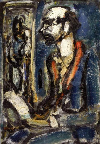 Verlain With The Virgin by Georges Rouault