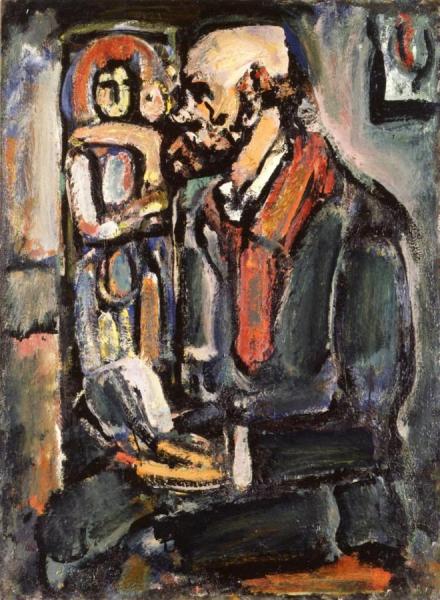 Verlaine With The Virgin by Georges Rouault