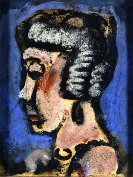 White Haired Woman by Georges Rouault