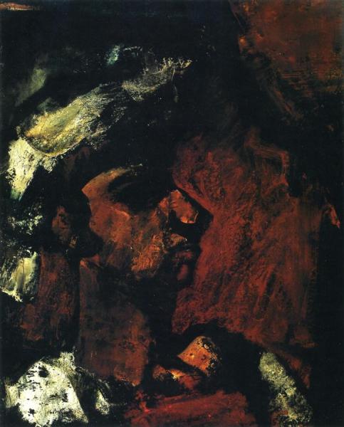 Woman In A White Hat by Georges Rouault