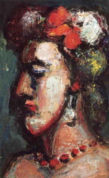 Woman In Profile by Georges Rouault