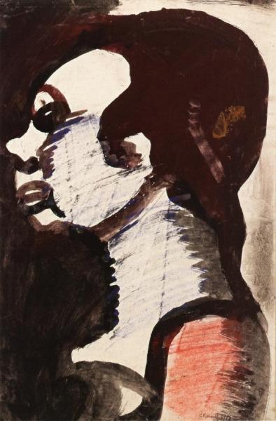Woman In Profile by Georges Rouault