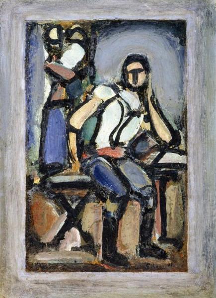 Young Man Leaning On His Elbow by Georges Rouault