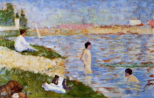 Bathers In The Water by Georges Seurat