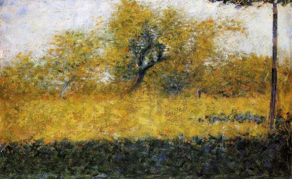 Edge Of Wood, Springtime by Georges Seurat