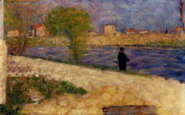 Etude Dans L'ile by Georges Seurat