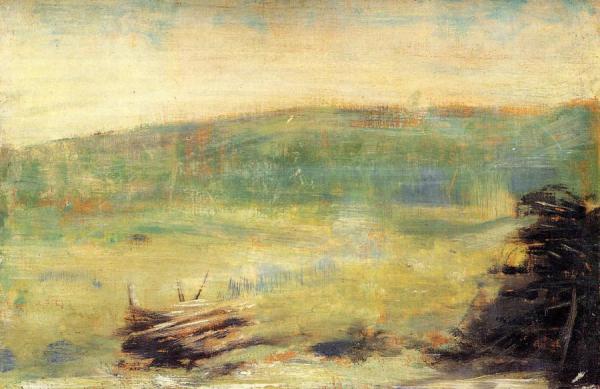 Landscape At Saint-ouen by Georges Seurat