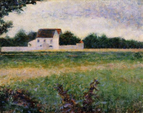 Landscape Of The Ile De France by Georges Seurat
