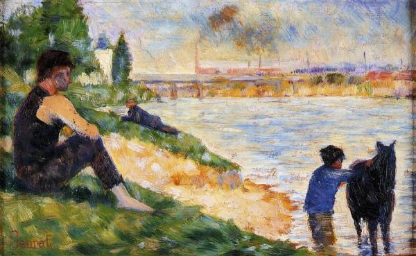 The Black Horse by Georges Seurat