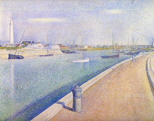 The Channel At Gravelines, Petit-fort-philippe by Georges Seurat