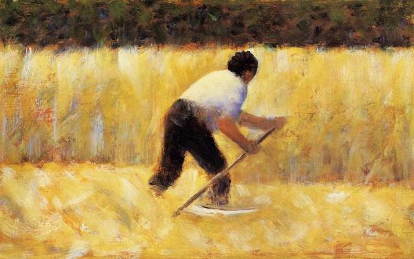 The Mower by Georges Seurat