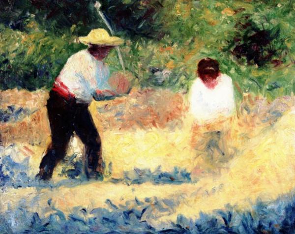 The Pile Of Stones by Georges Seurat