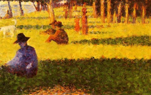 White Dog by Georges Seurat