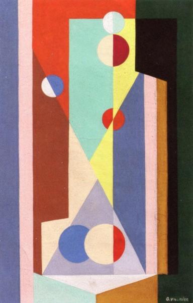 Geometric Composition by Georges Valmier Oil Painting Reproductions