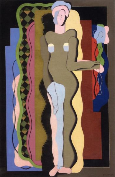 Nude With A Flower by Georges Valmier