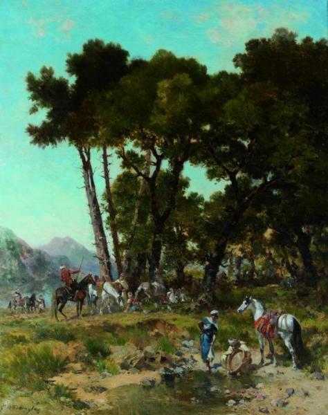 Georges Washington Setting Up Camp