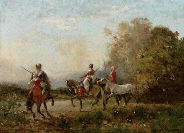 Georges Washington Three Arab Horsemen