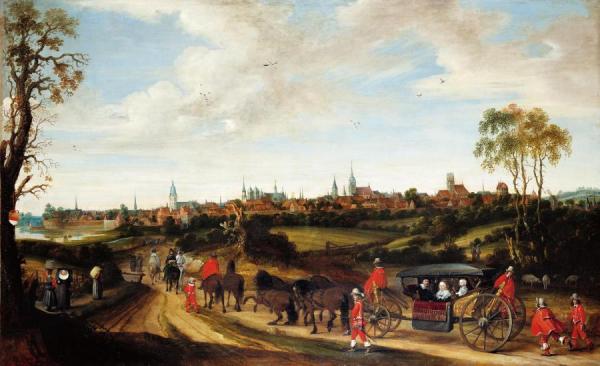 Gerard Ter Borch The Younger Arrival Of Adriaen Pauw In Munster