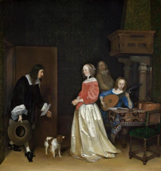 The Suiter's Visit by Gerard Ter Borch The Younger