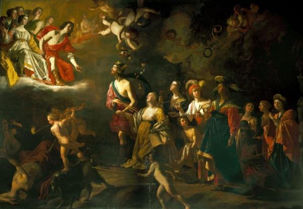 Apollo And Diana by Gerard Van Honthorst