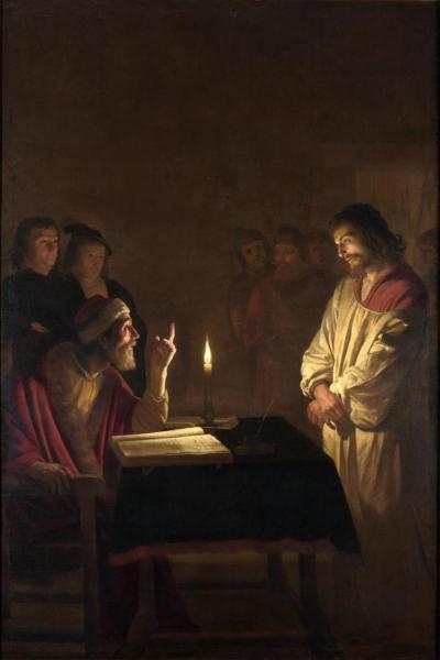 Christ Before The High Priest(c.1617) by Gerard Van Honthorst